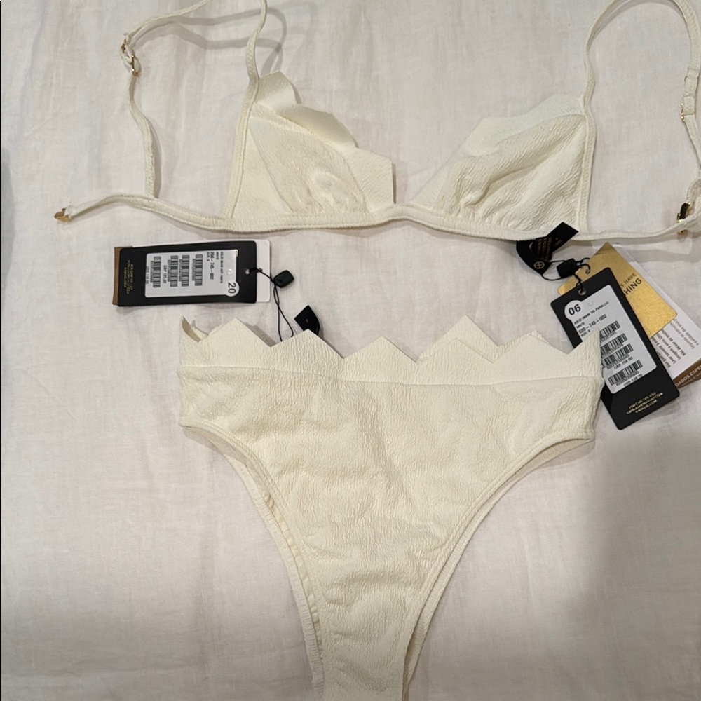 VIX IMANI Cream Bikini Set size S